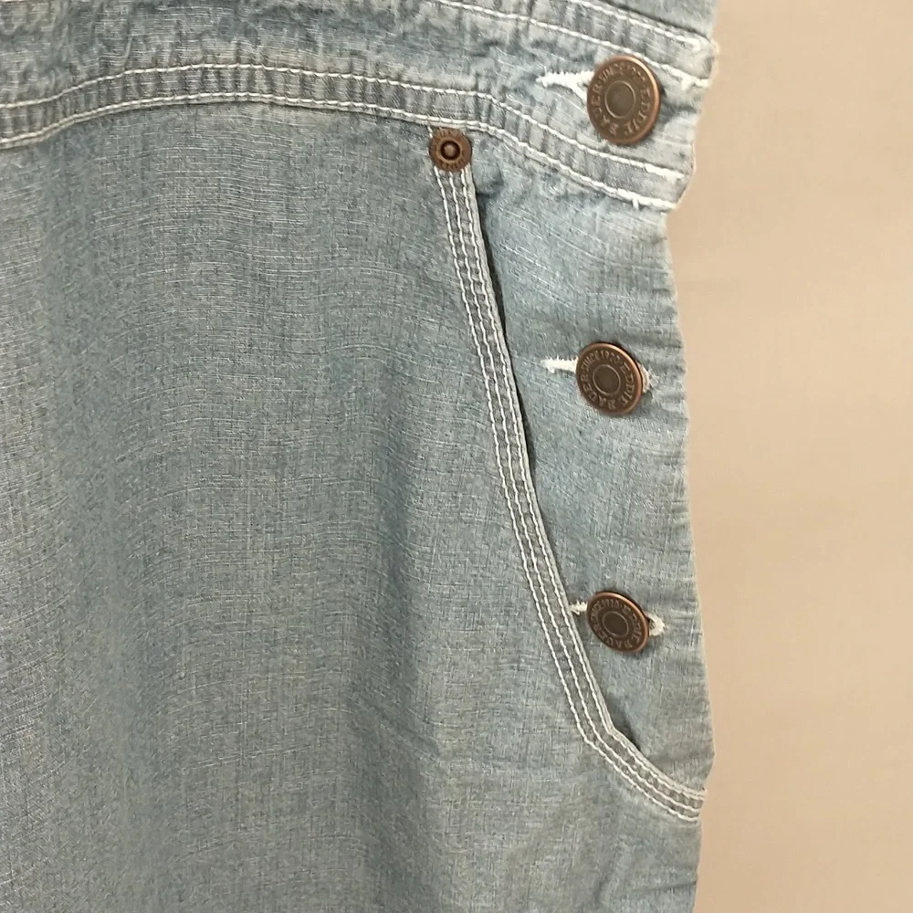 Denim 2x Overall Dress Jumper Eddie Bauer Looks Unworn 100% Cotton Great Quality - Picture 5 of 13